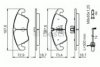 BOSCH 0 986 494 456 Brake Pad Set, disc brake